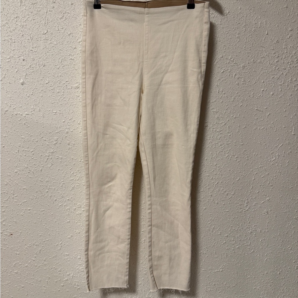 Frank & Eileen Derry Illusion Pull-on jeans in antique white size 28